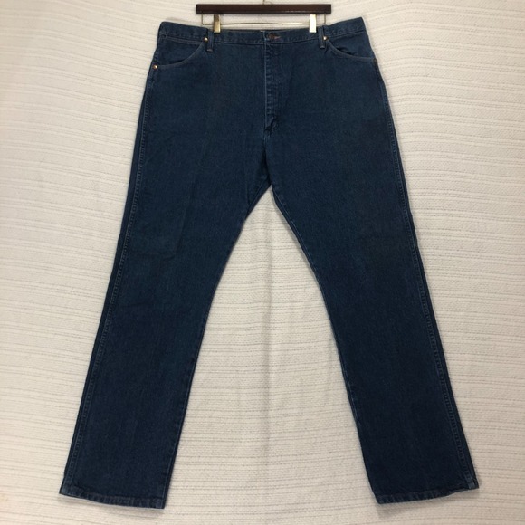 Wrangler‎ Jeans Relaxed Fit Denim Pants Classic Blue Men's Size 42x34 - Picture 1 of 8